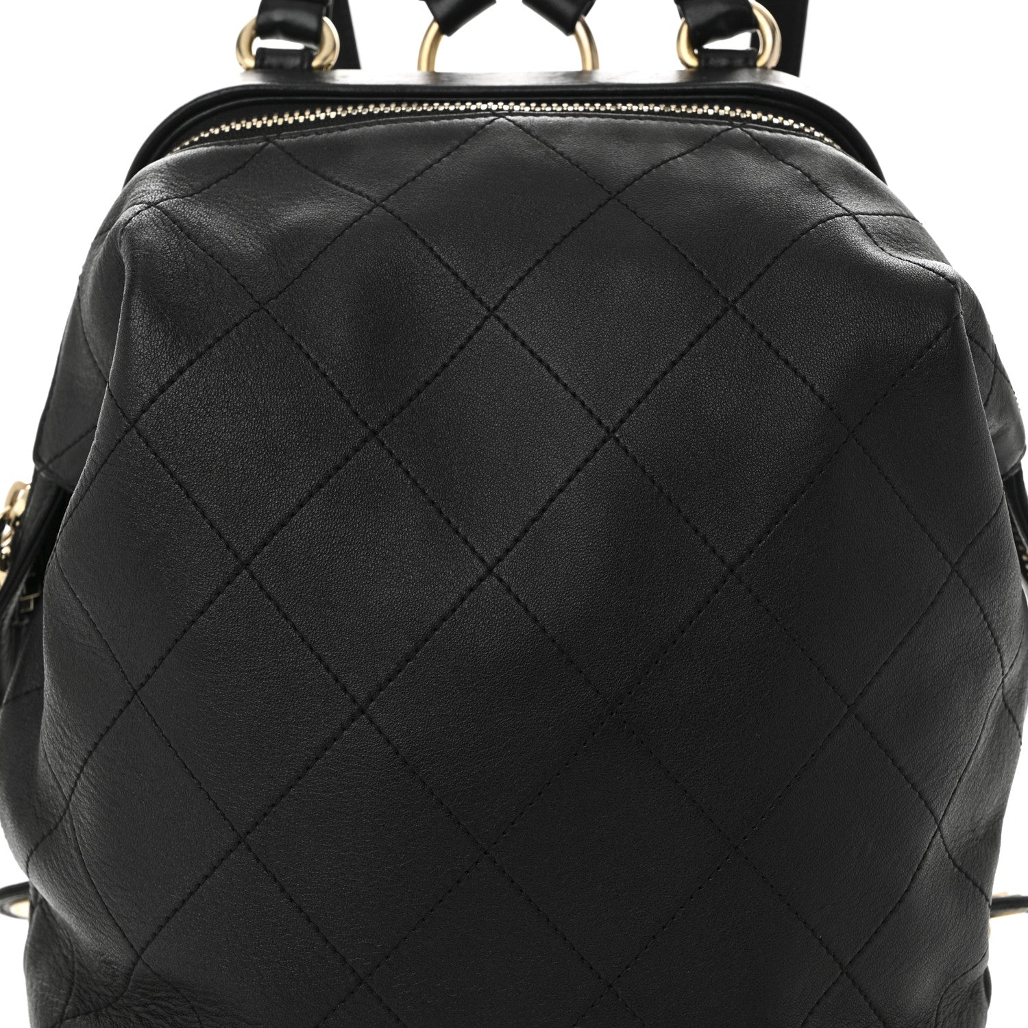 Chanel Calfskin Stitched Frame Backpack Black 8 of 10