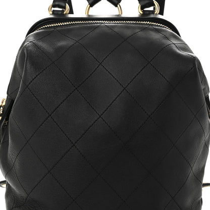 Chanel Calfskin Stitched Frame Backpack Black 8 of 10