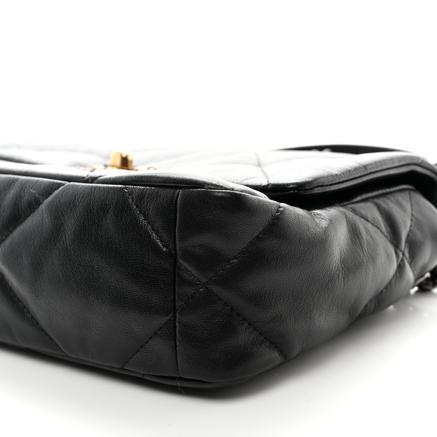 Chanel Goatskin Quilted Medium Chanel 19 Flap Black 10 of 10