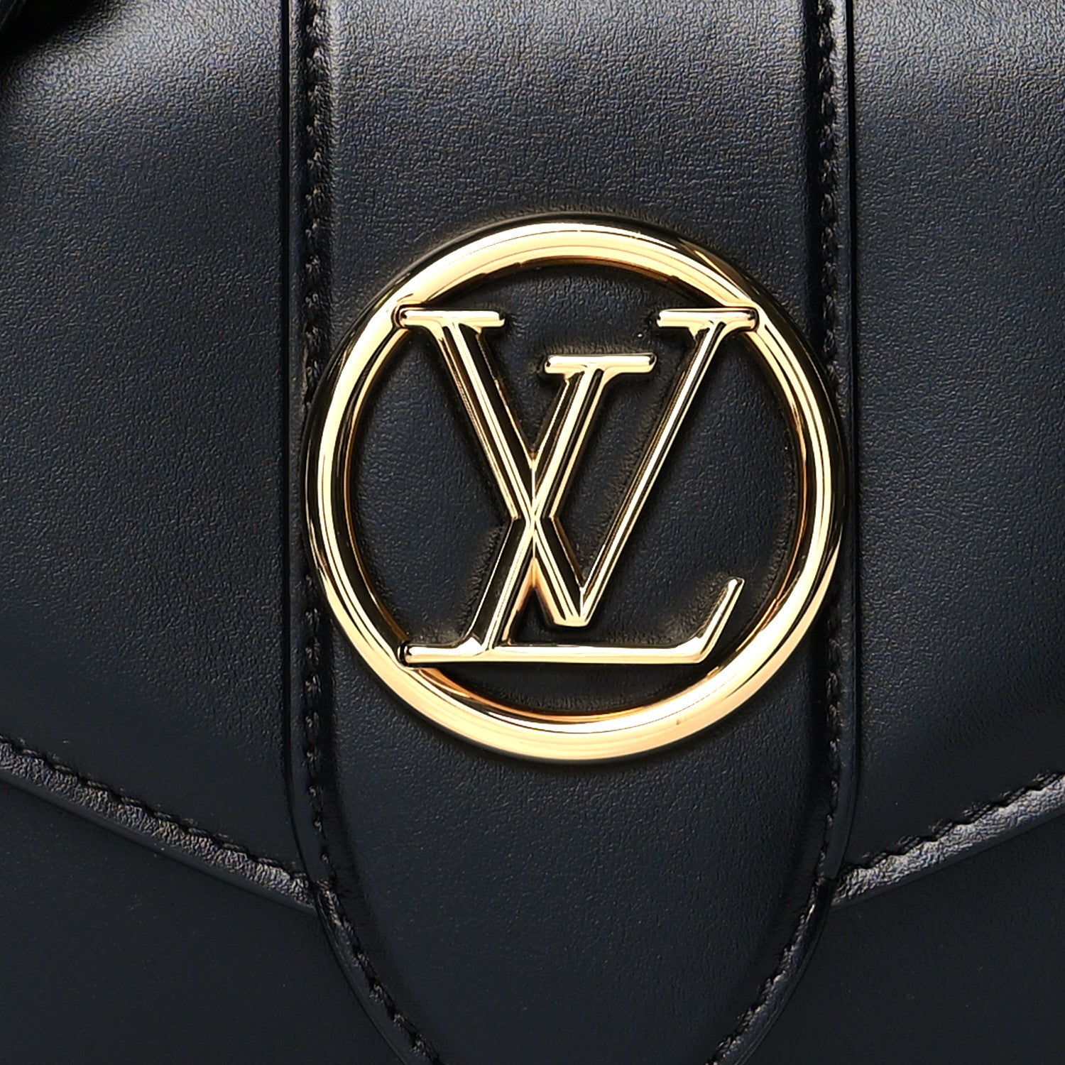 Louis Vuitton Smooth Calfskin LV Pont 9 Black 9 of 14