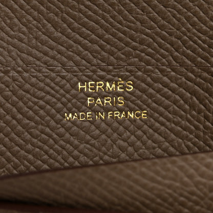 Hermes Epsom Bearn Compact Wallet Etoupe 6 of 8