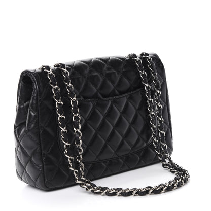 Chanel Caviar Quilted Jumbo Single Flap Black 3 of 11