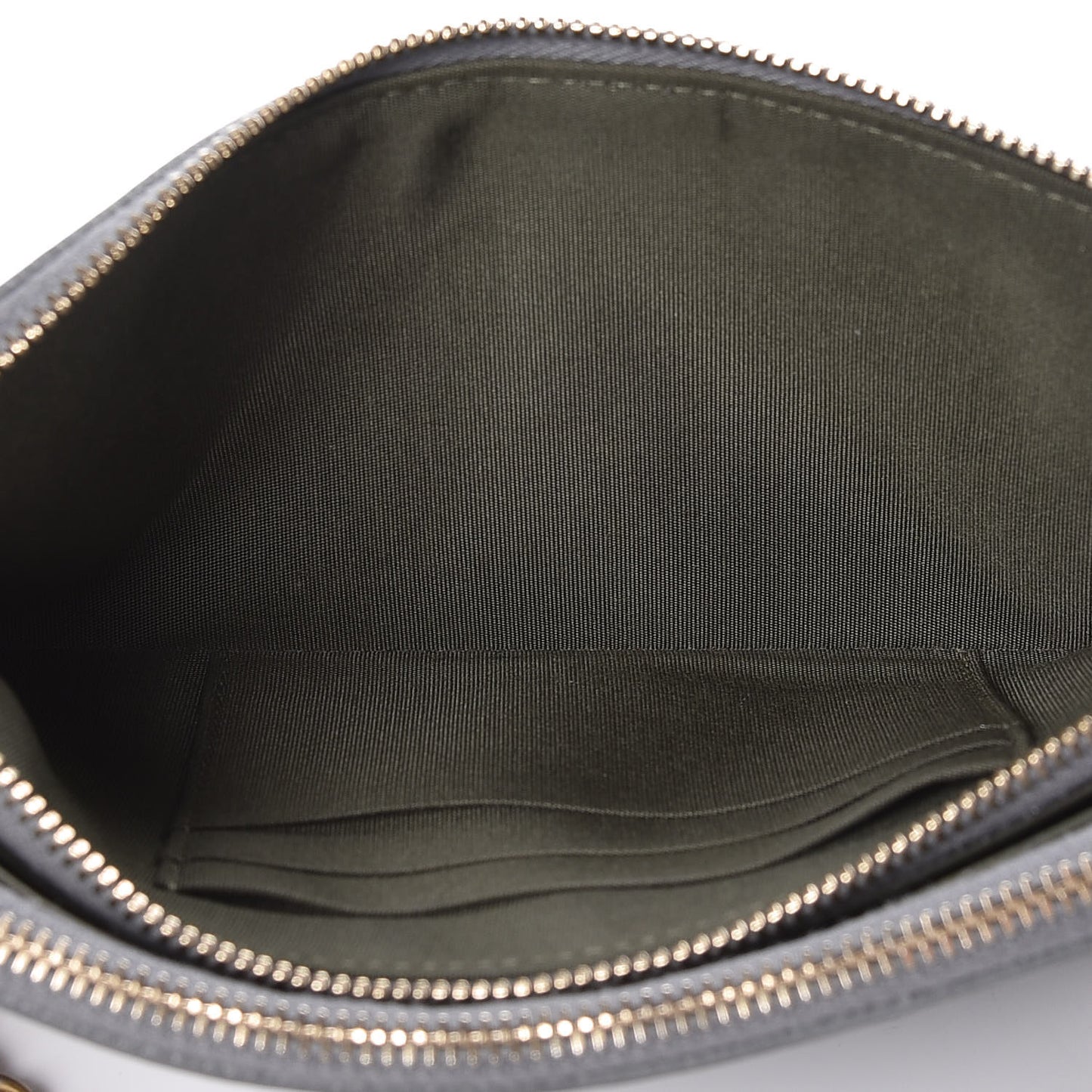 Caviar Quilted Small Boy Clutch With Chain Grey
