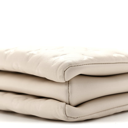 Louis Vuitton Lambskin Embossed Monogram Coussin PM Beige Cream 10 of 13