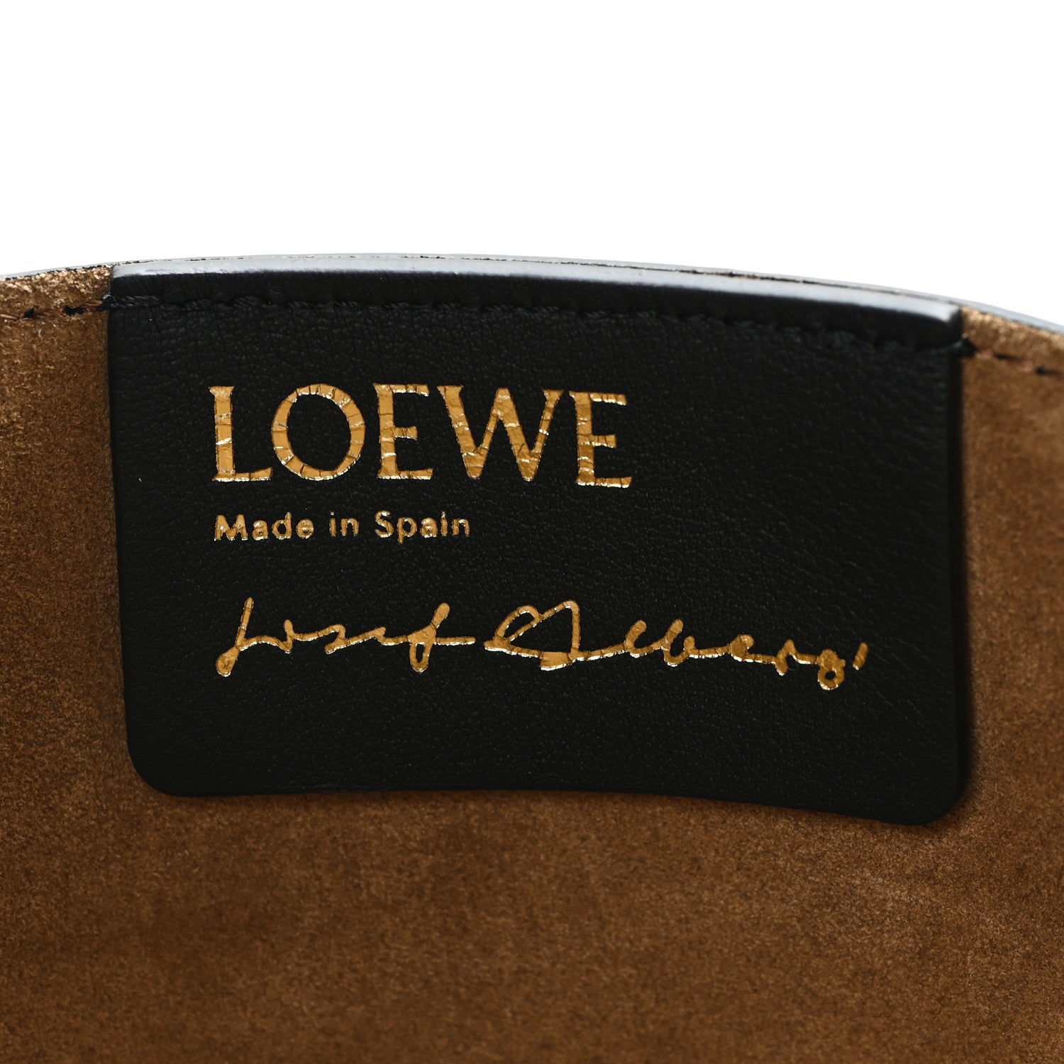 Loewe X ALBERS Nappa Calfskin Medium Puzzle Fold Tote Black Burgundy 6 of 11