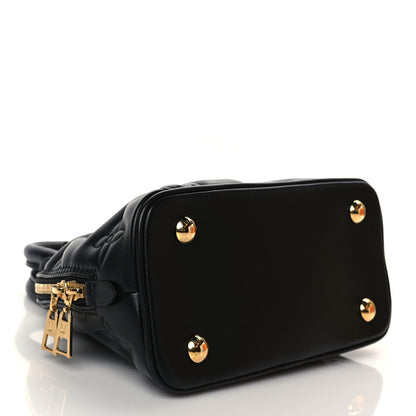 Louis Vuitton Calfskin Bubblegram Alma BB Black 4 of 10