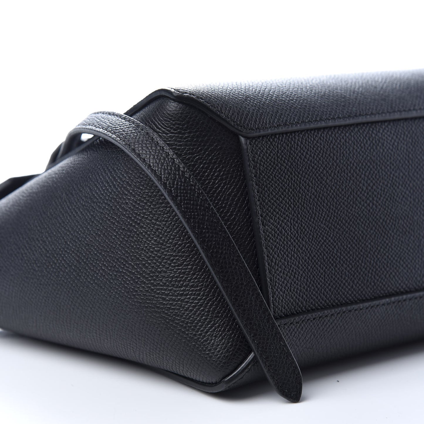 Grained Calfskin Nano Belt Bag Black
