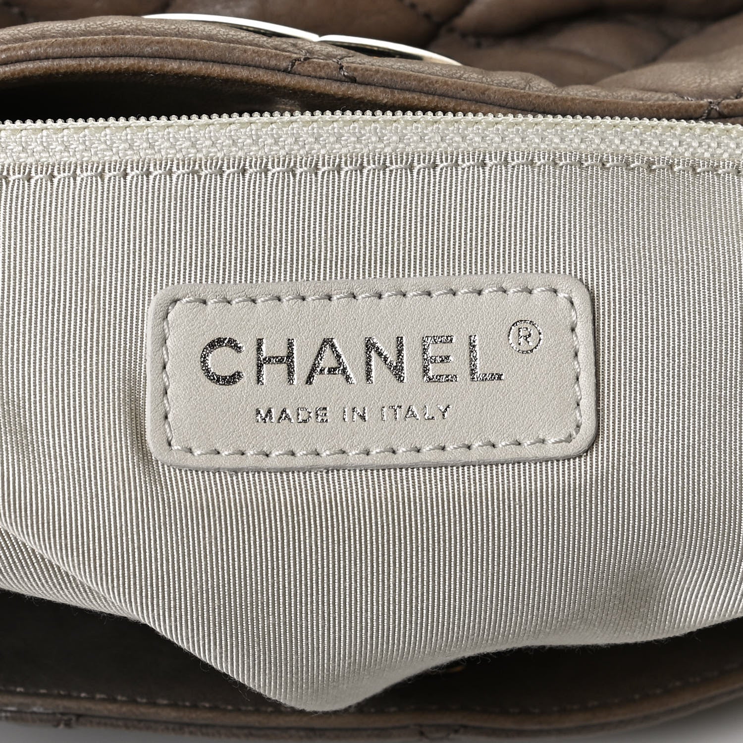 Chanel Washed Lambskin Chain Around Hobo Taupe 5 of 9