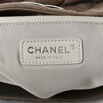 Chanel Washed Lambskin Chain Around Hobo Taupe 5 of 9