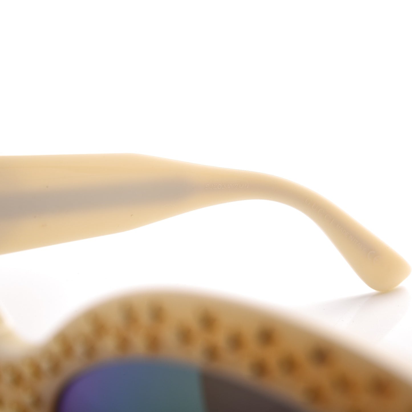 Square Frame Star Sunglasses GG 3870/S Ivory Gold