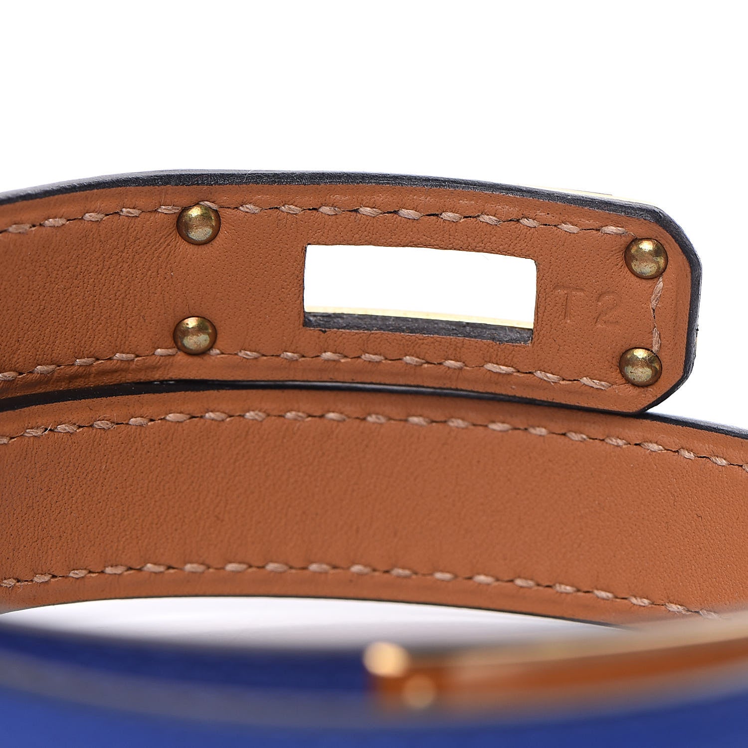 Hermes Swift Kelly Double Tour Bracelet T2 Bleu Electric 5 of 7