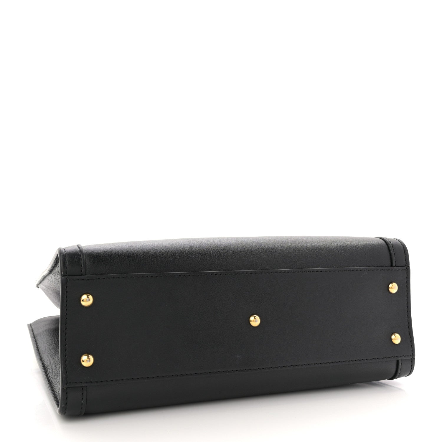 Gucci Calfskin Small Diana Tote Bag Black Yellow Fluo 4 of 11