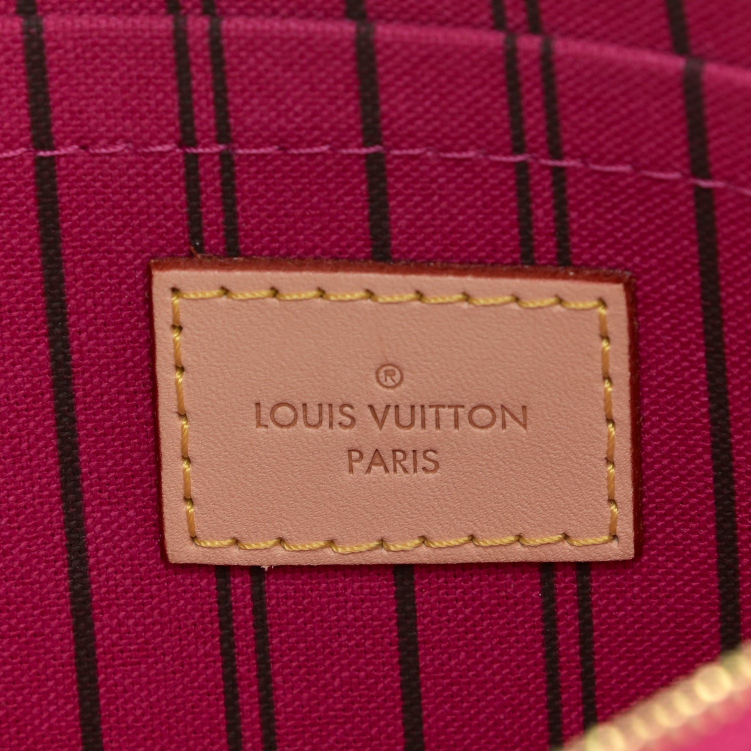 Louis Vuitton Monogram Neverfull MM GM Pochette Pivoine 7 of 7