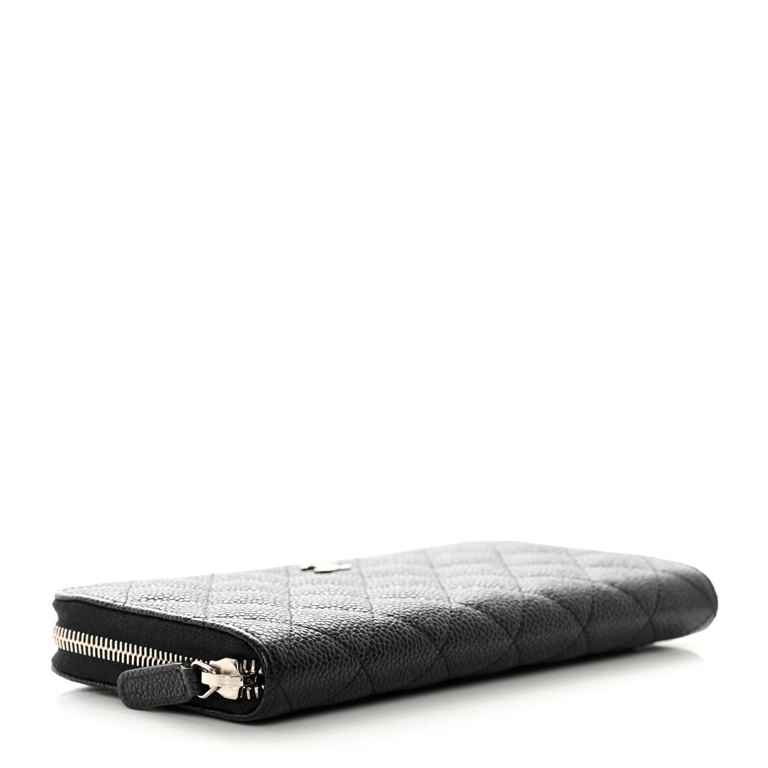 Chanel Caviar Quilted Large Gusset Zip Around Wallet Black 4 of 13