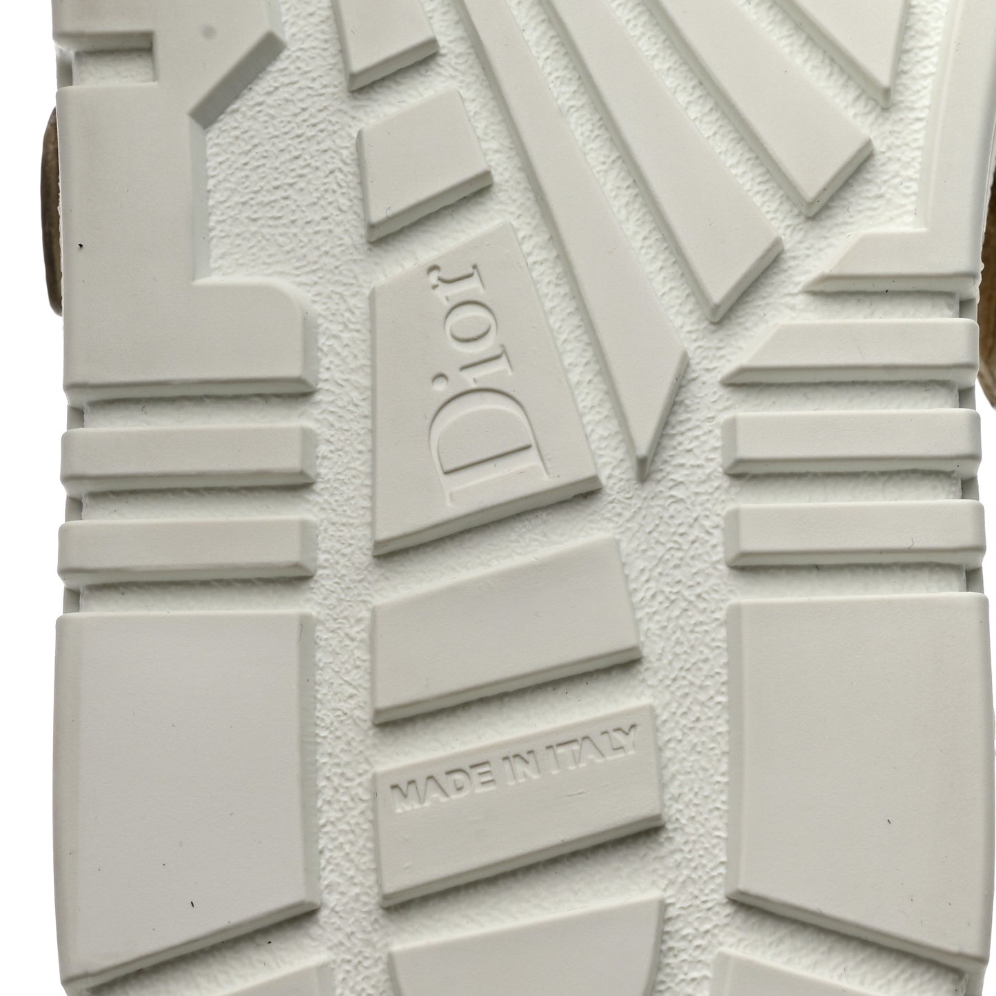 Laminated Calfskin Dior-ID Platform Sneakers 37.5 Off White Gold