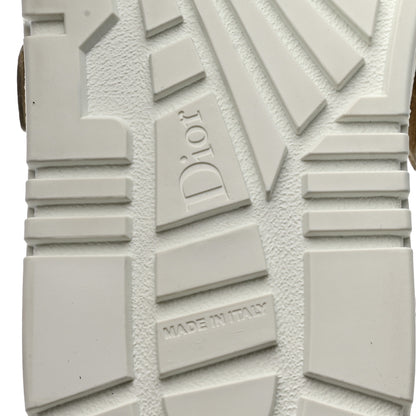 Christian Dior Laminated Calfskin Dior-ID Platform Sneakers 37.5 Off White Gold 8 of 9