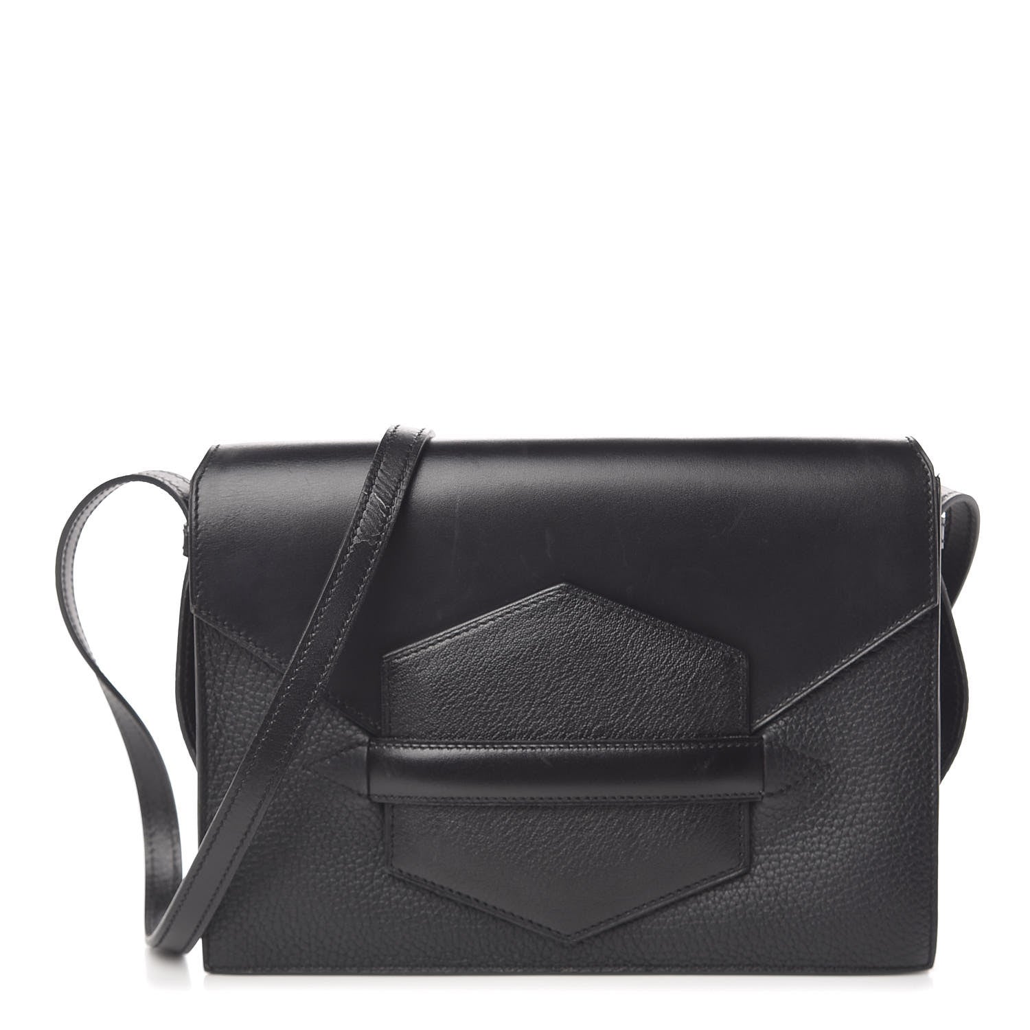 Hermes Box Taurillon Clemence Faco Clutch Black 1 of 15