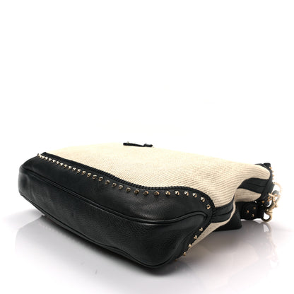 Gucci Raffia New Jackie Large Shoulder Bag Black 3 of 8