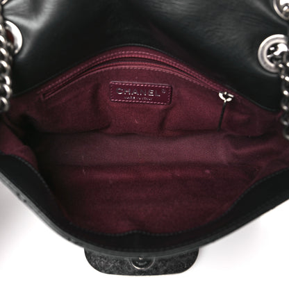Chanel Aged Calfskin Quilted CC Square Flap Black 5 of 9