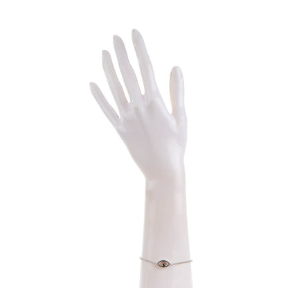 Chopard 18K White Gold Diamond Good Luck Charms Eye Bracelet 2 of 5
