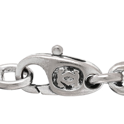 Cartier 18K White Gold Heart Cross Love Charm Bracelet 3 of 4