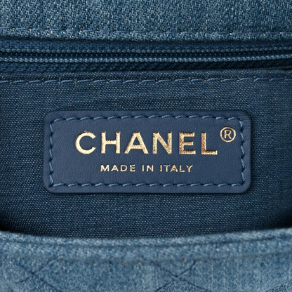 Chanel Denim Quilted Mini Pearl Crush Rectangular Flap Blue 6 of 10