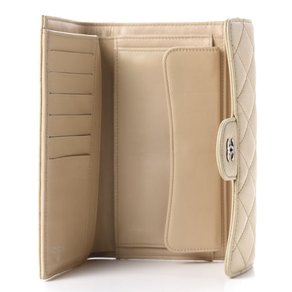 Chanel Caviar Quilted Large Flap Wallet Beige 5 of 12
