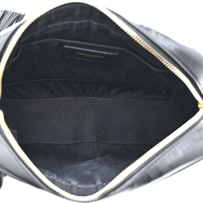 Saint Laurent Calfskin Matelasse Monogram Lou Camera Bag Black 5 of 10