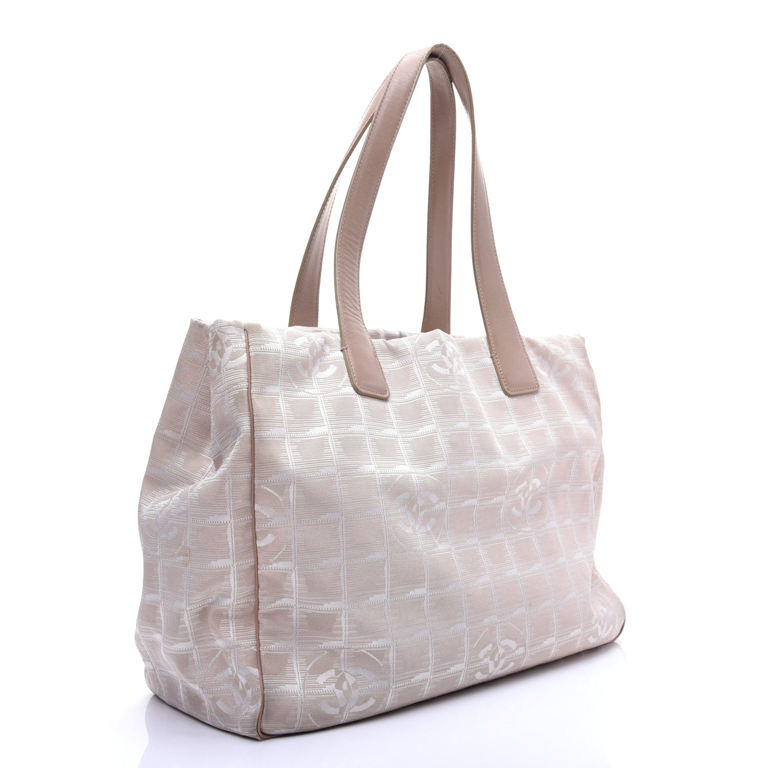 Chanel Nylon Medium Travel Tote Beige 3 of 13