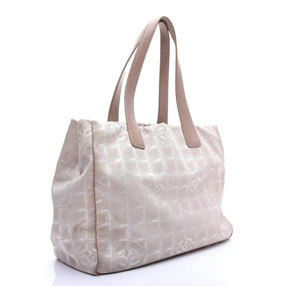 Chanel Nylon Medium Travel Tote Beige 3 of 13