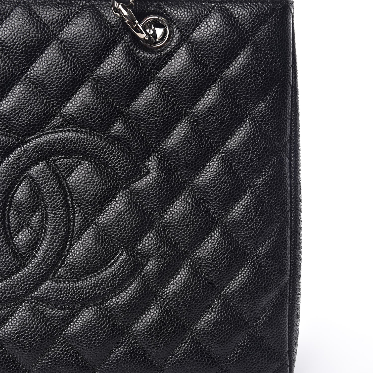 Chanel Caviar Quilted Grand Shopping Tote GST Black 9 of 10