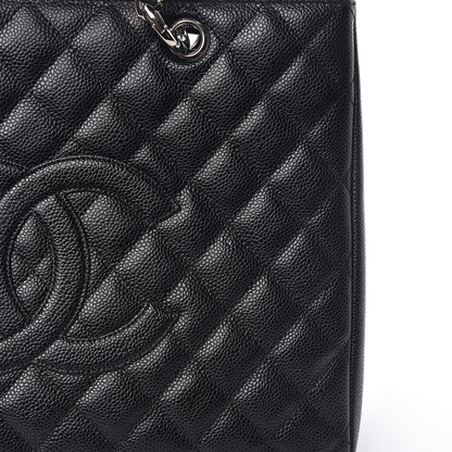 Chanel Caviar Quilted Grand Shopping Tote GST Black 9 of 10