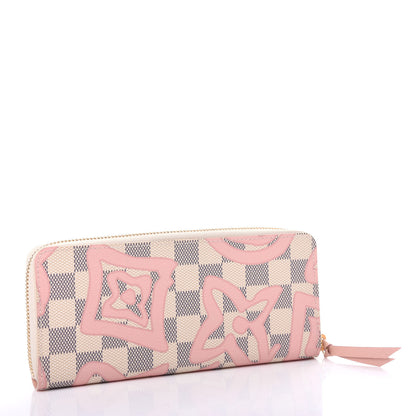 Louis Vuitton Damier Azur Tahitienne Clemence Wallet 3 of 8