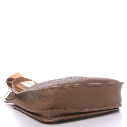 Hermes Taurillon Clemence Evelyne III PM Gold 4 of 11