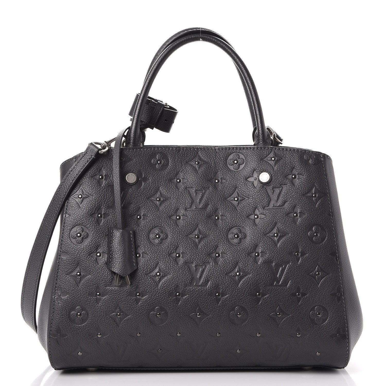 Louis Vuitton Empreinte Studded Montaigne MM Platine 1 of 7