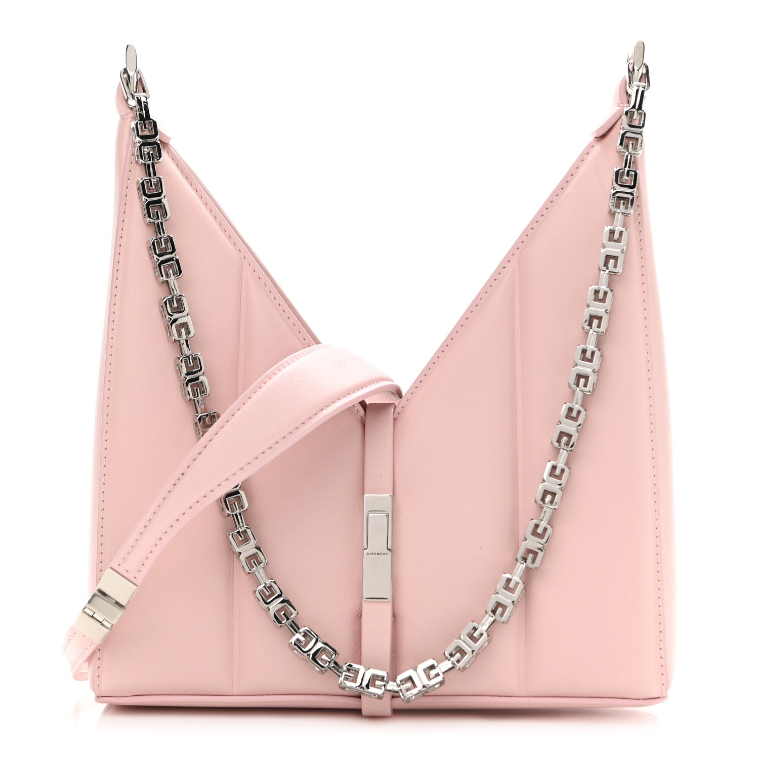 Givenchy Lambskin Padded Mini Cut Out Shoulder Bag Blush Pink 1 of 10