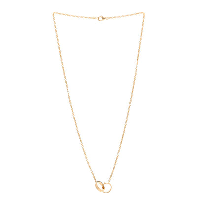 Cartier 18K Yellow Gold Interlocking LOVE Necklace 3 of 5