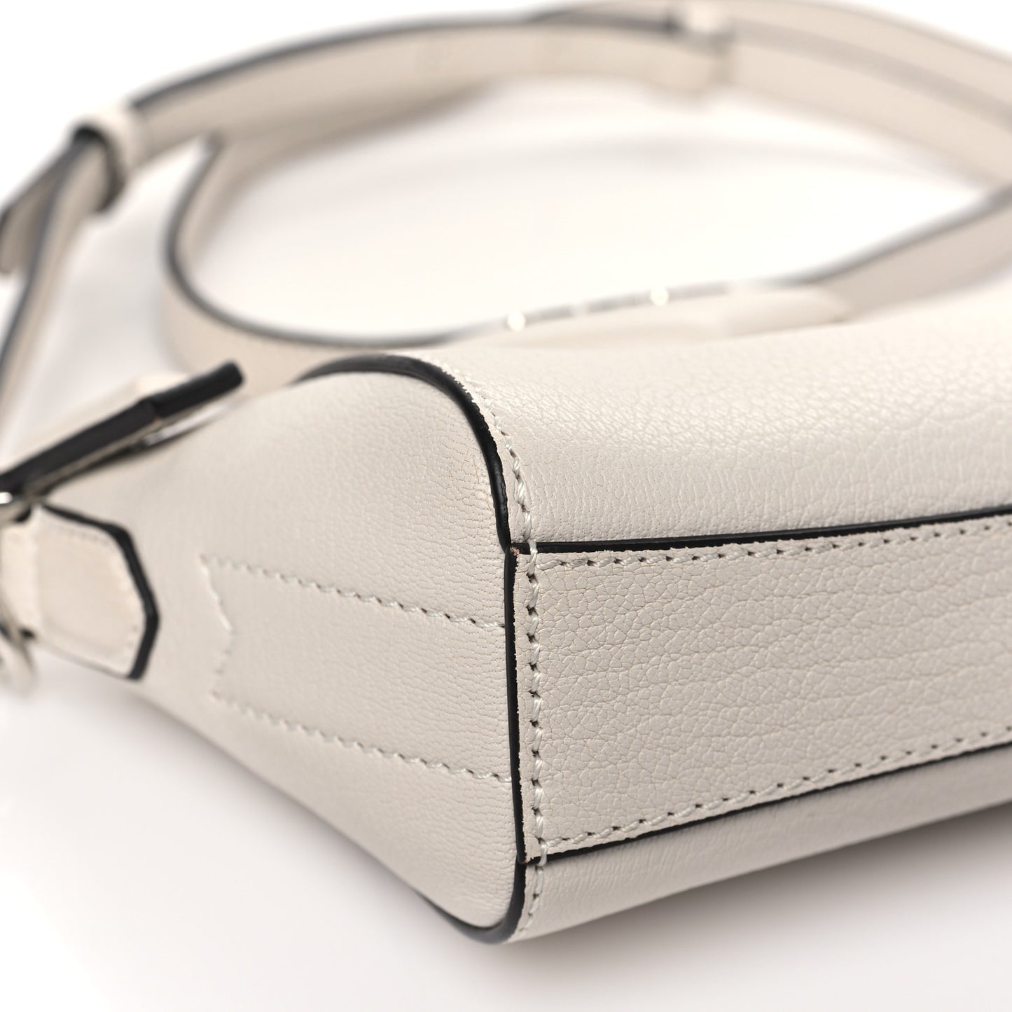 Sugar Goatskin Nano Antigona White