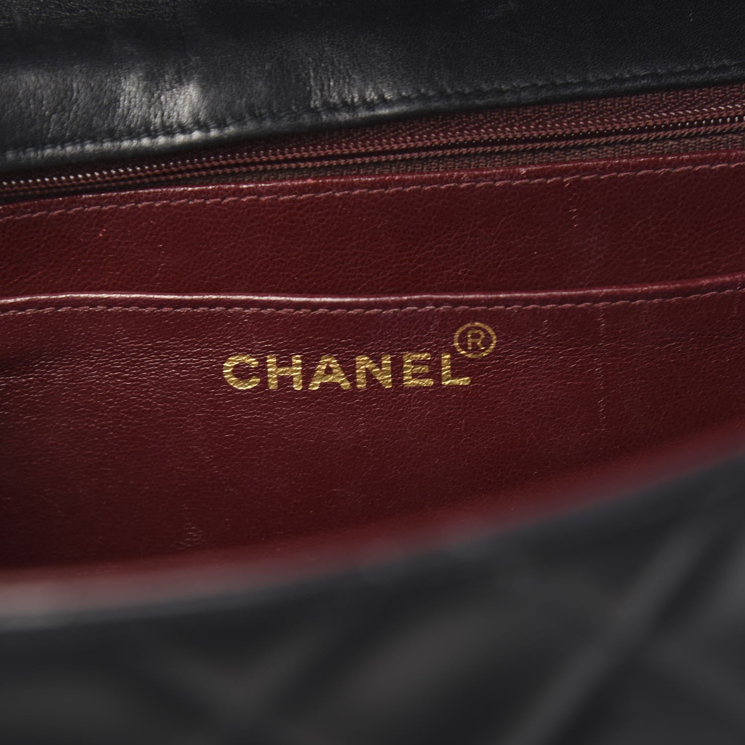 Chanel Lambskin Quilted XL Jumbo Single Flap Black 5 of 11