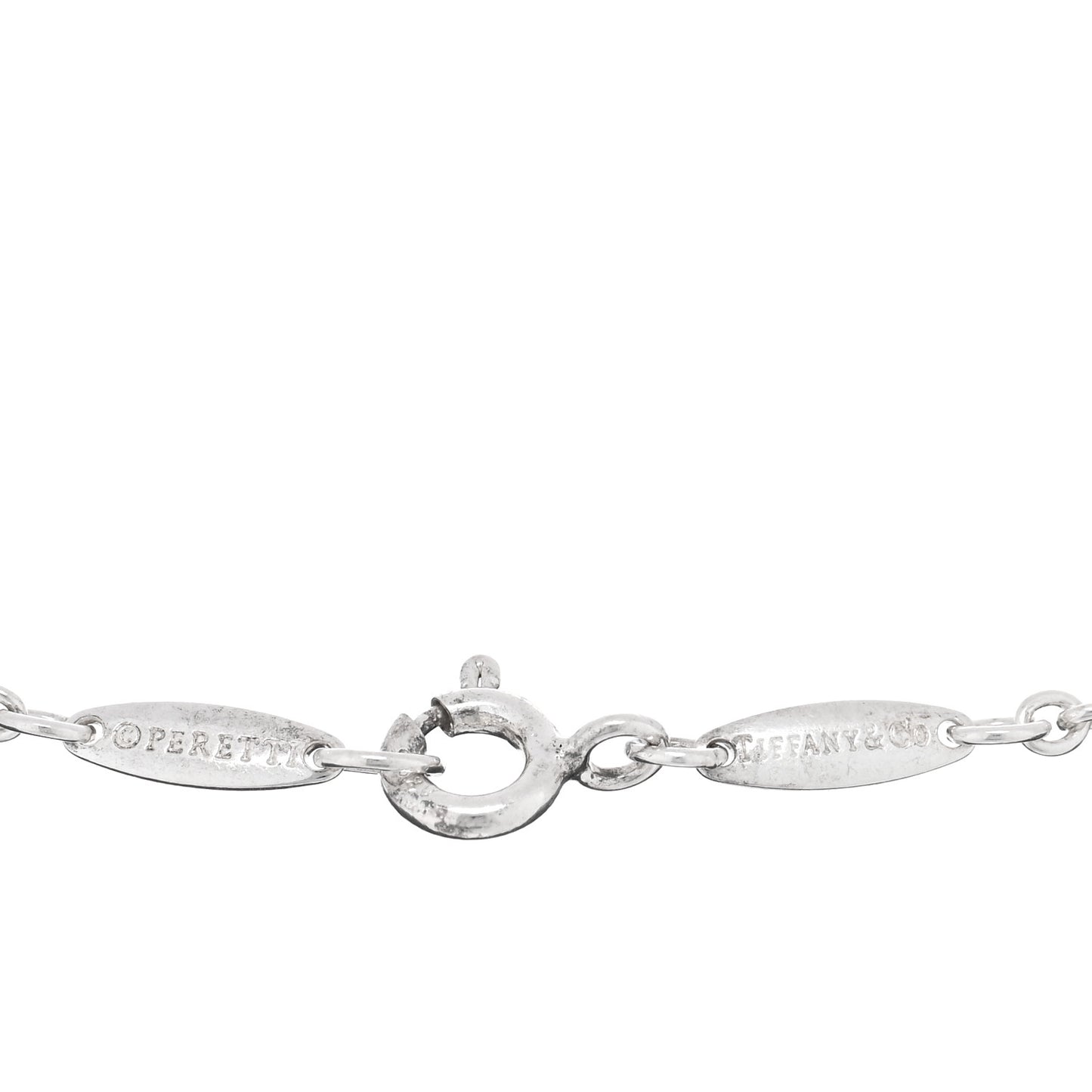 Sterling Silver Elsa Peretti Open Heart Charm Bracelet