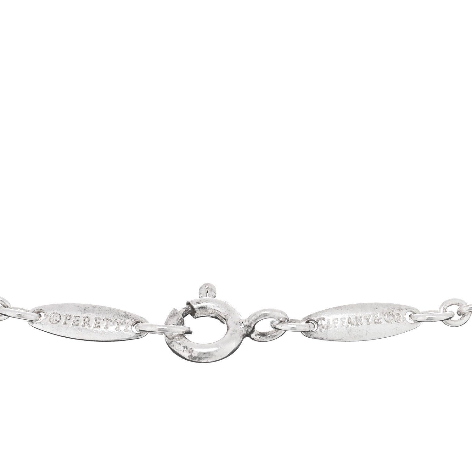 Tiffany Sterling Silver Elsa Peretti Open Heart Charm Bracelet 3 of 3