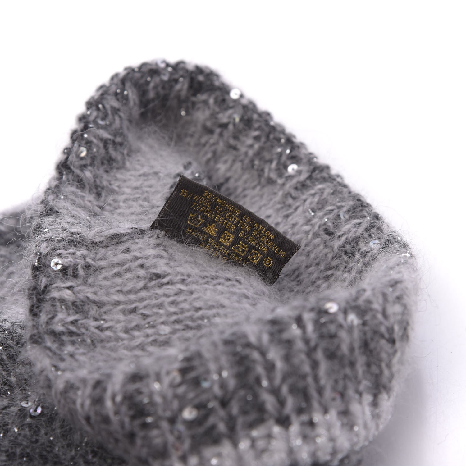 Louis Vuitton Monogram Glitter Sunset Beanie Hat Grey 5 of 5