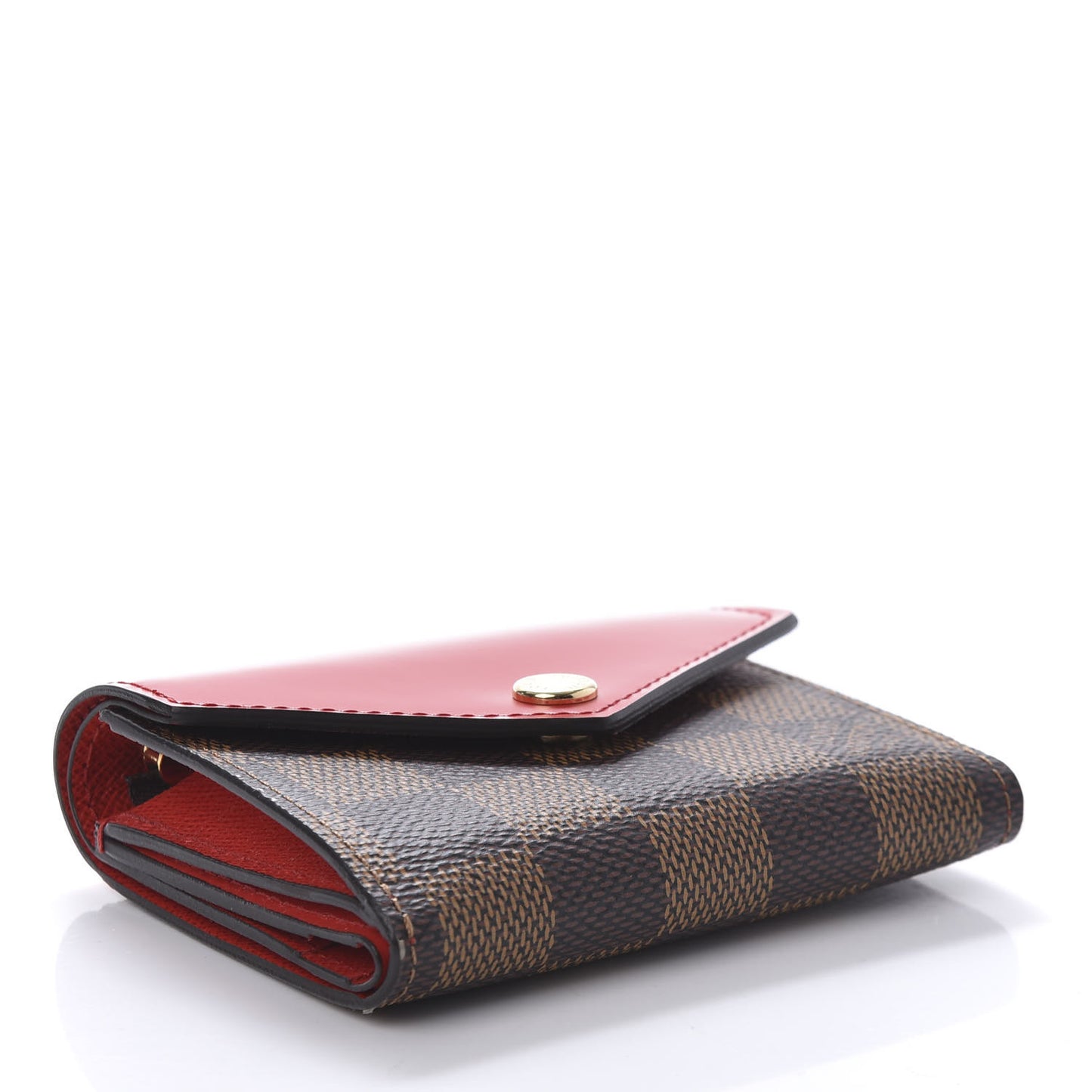 Damier Ebene Zoe Wallet Cherry