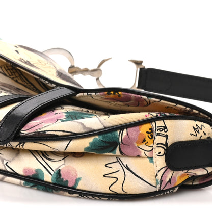 Christian Dior Canvas Paris 50s Saddle Bag Multicolor 9 of 9