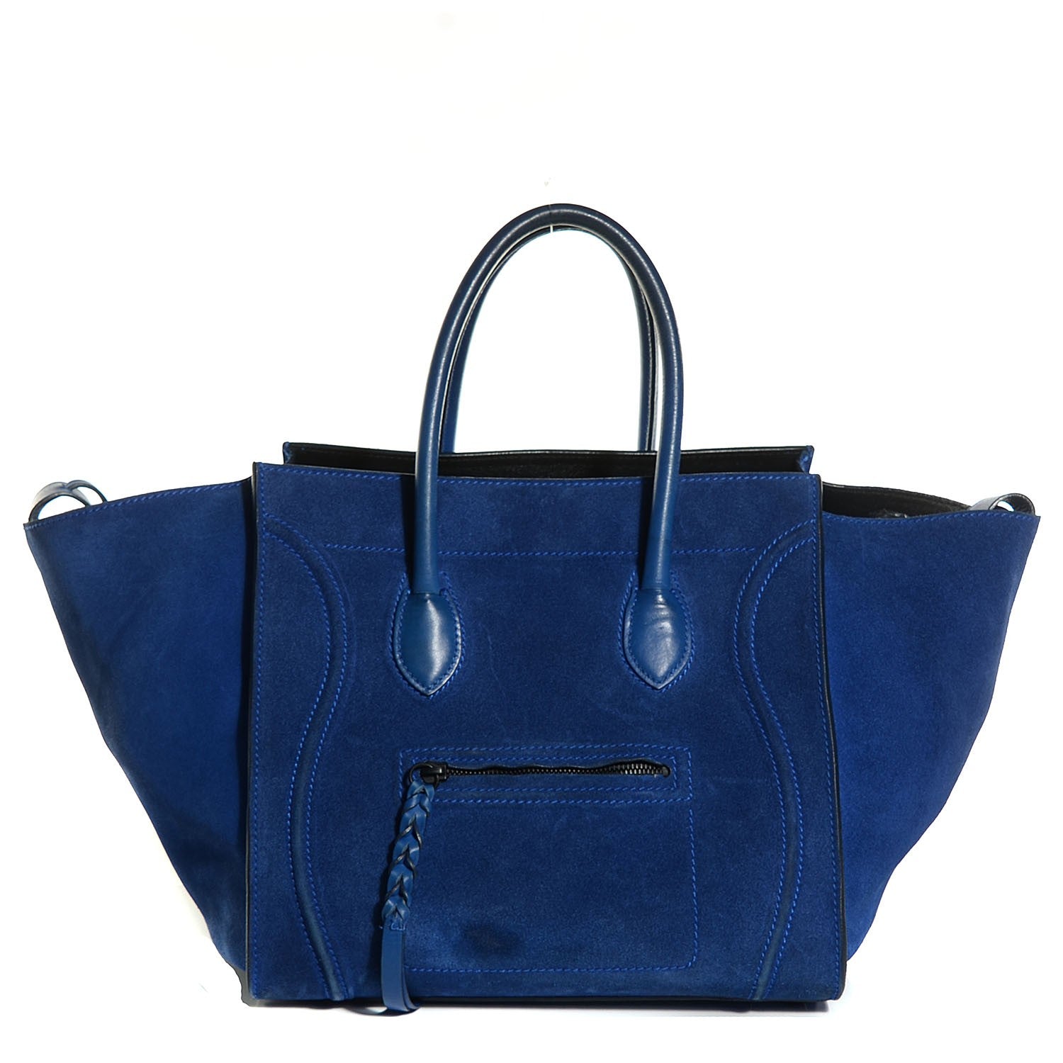 Celine Suede Medium Phantom Luggage Royal Blue 1 of 7