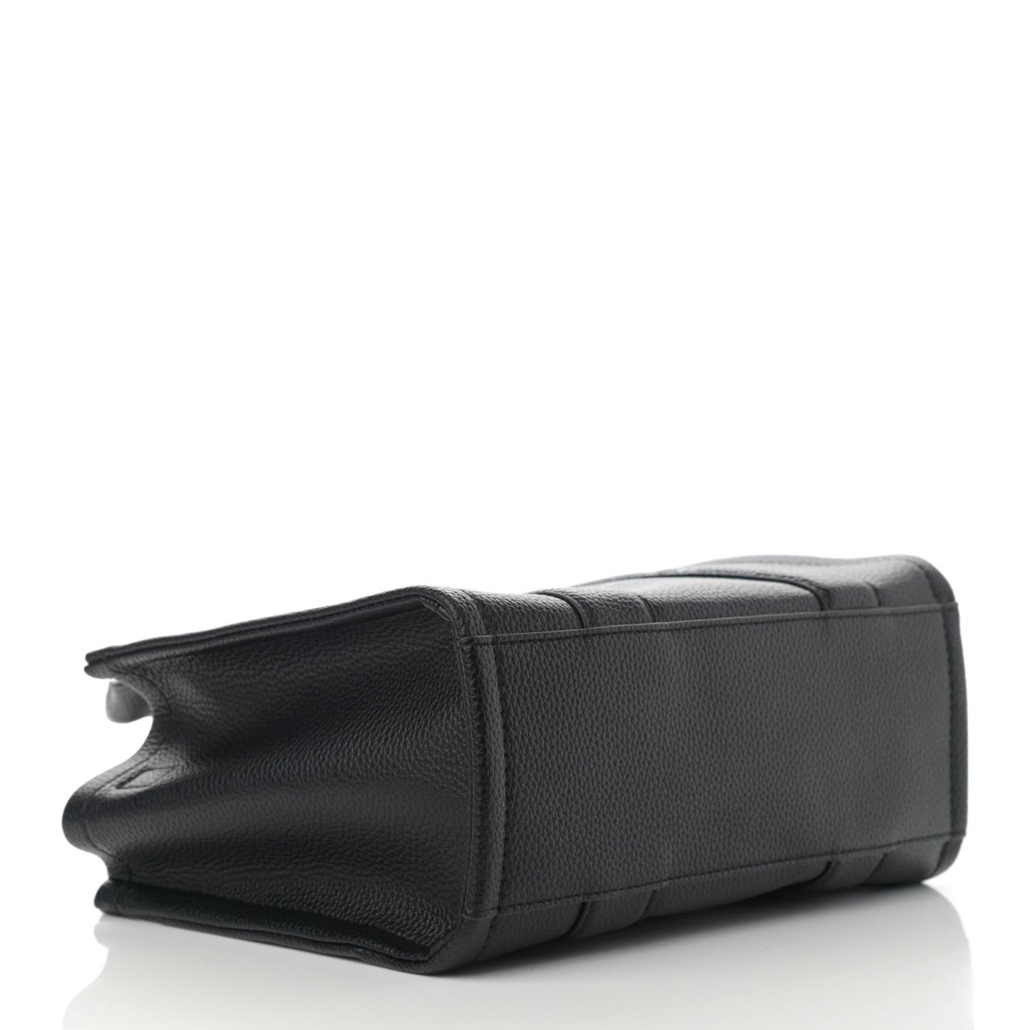 Grained Calfskin Mini The Tote Bag Black