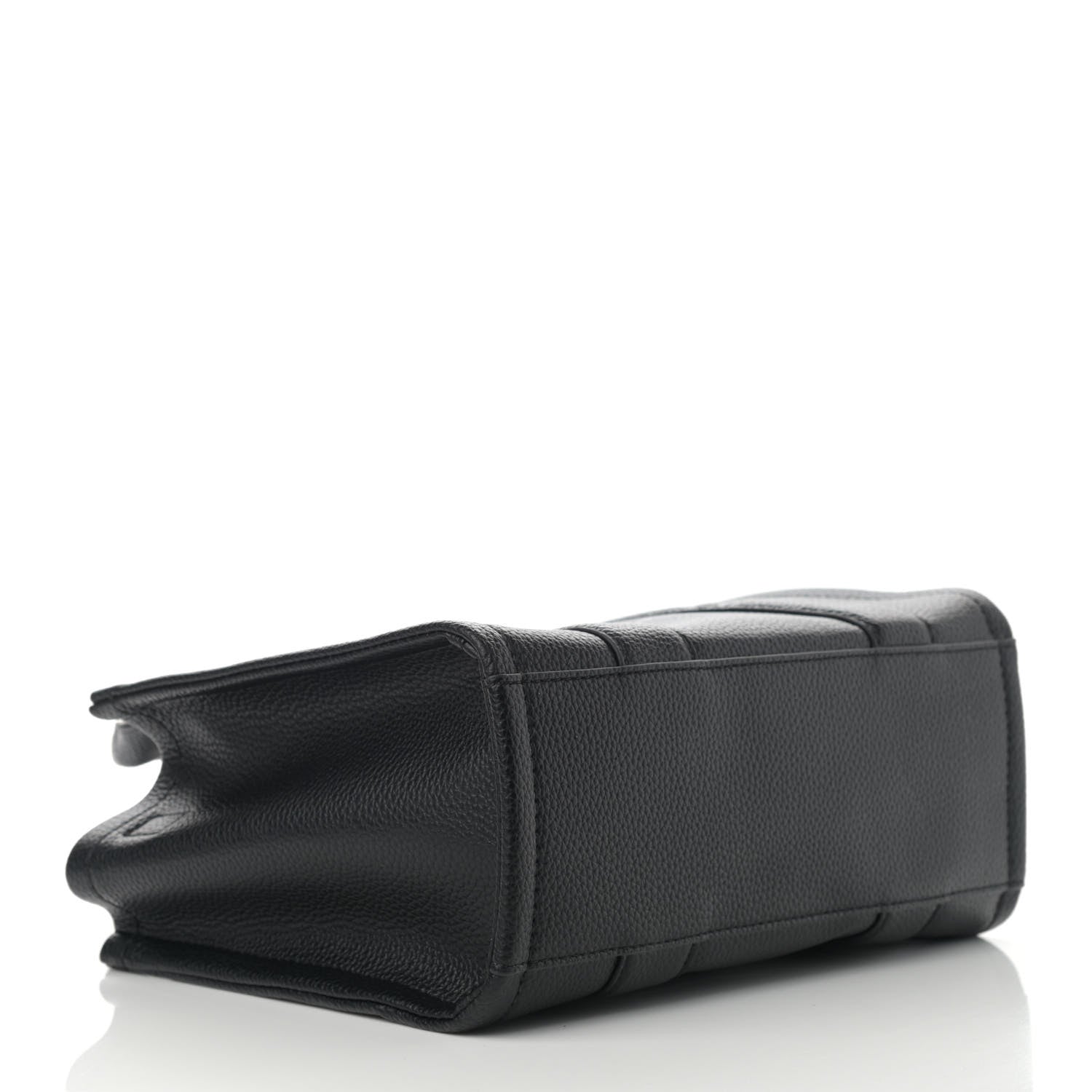 Marc Jacobs Grained Calfskin Mini The Tote Bag Black 4 of 10