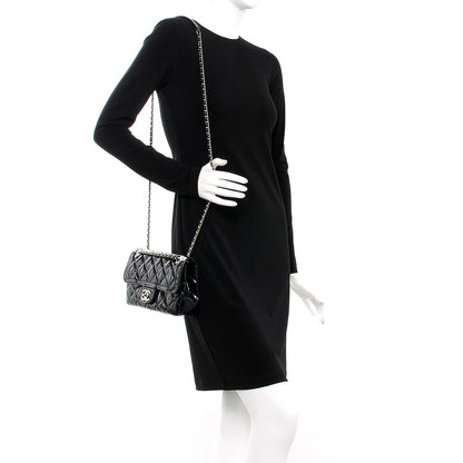 Chanel Patent Quilted Small Coco Shine Flap Black 2 of 7