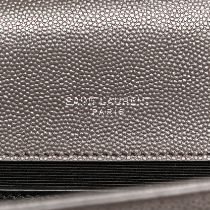 Saint Laurent Grain De Poudre Small Classic Monogram Kate Tassel Satchel Earth 6 of 9