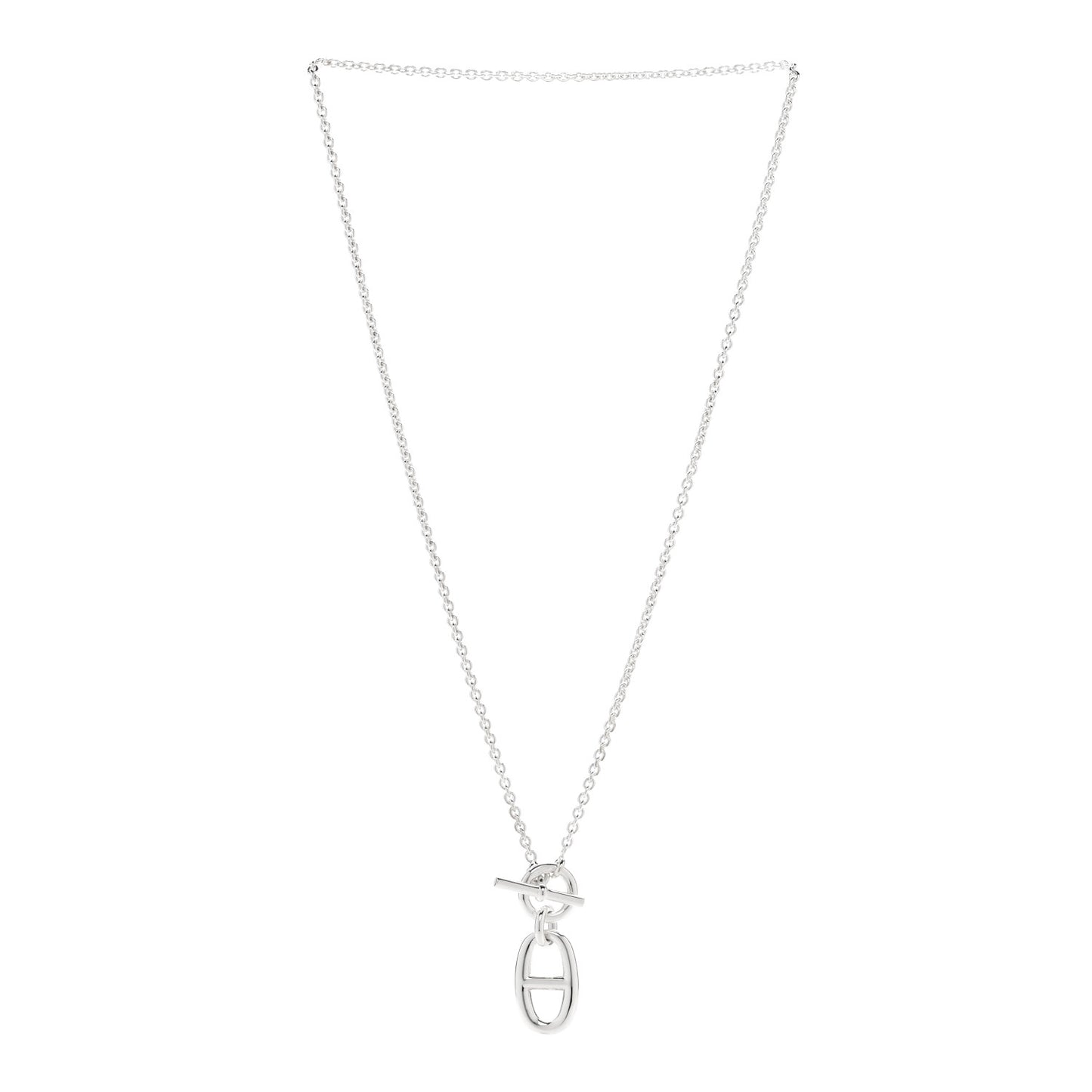 Sterling Silver Amulette Chaine d'Ancre Necklace